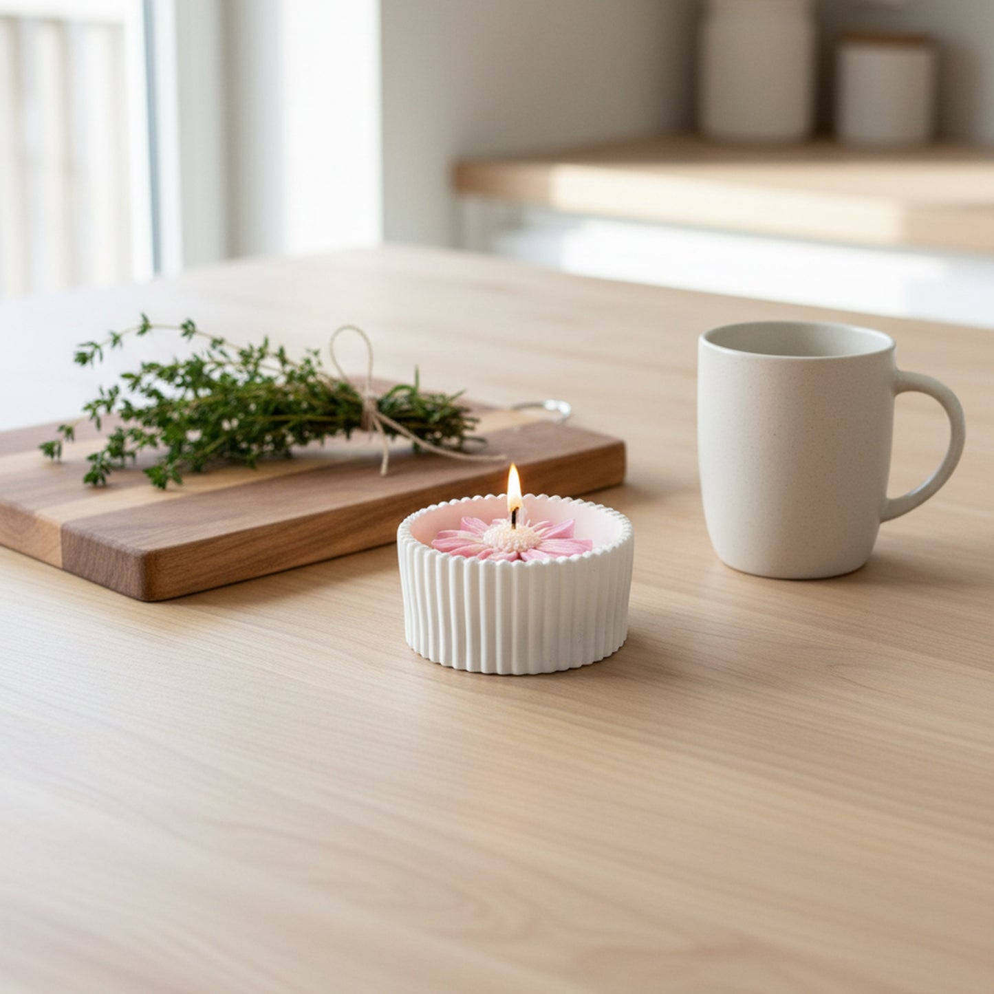 Blush Rose – Petite Candle (Pink Daisy)