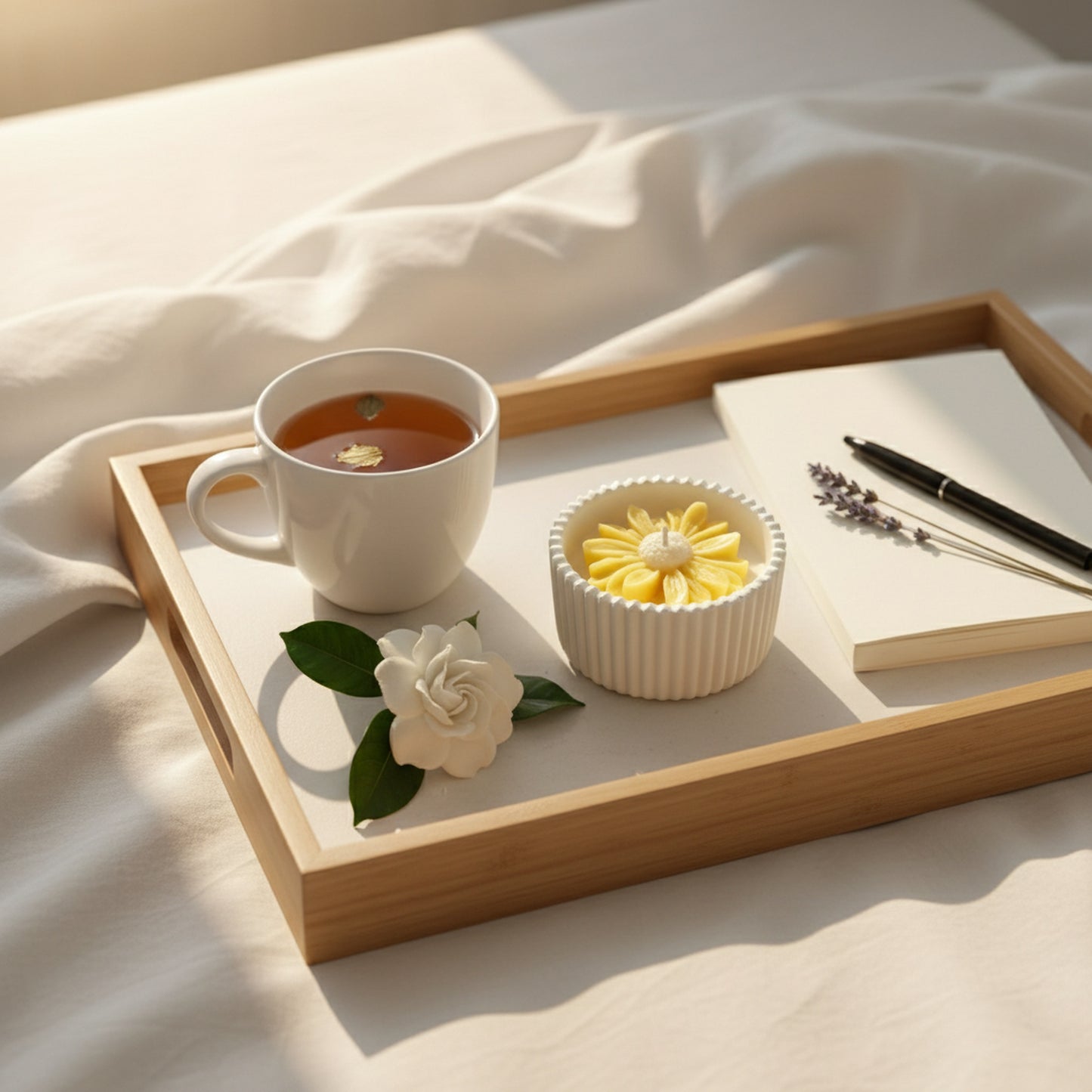 Gardenia Mist – Petite Candle (Yellow Daisy)