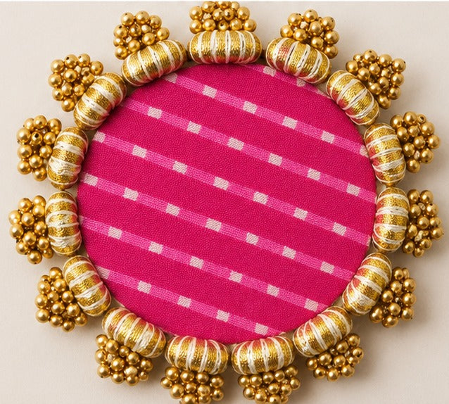 Gota Patti Candle Mat
