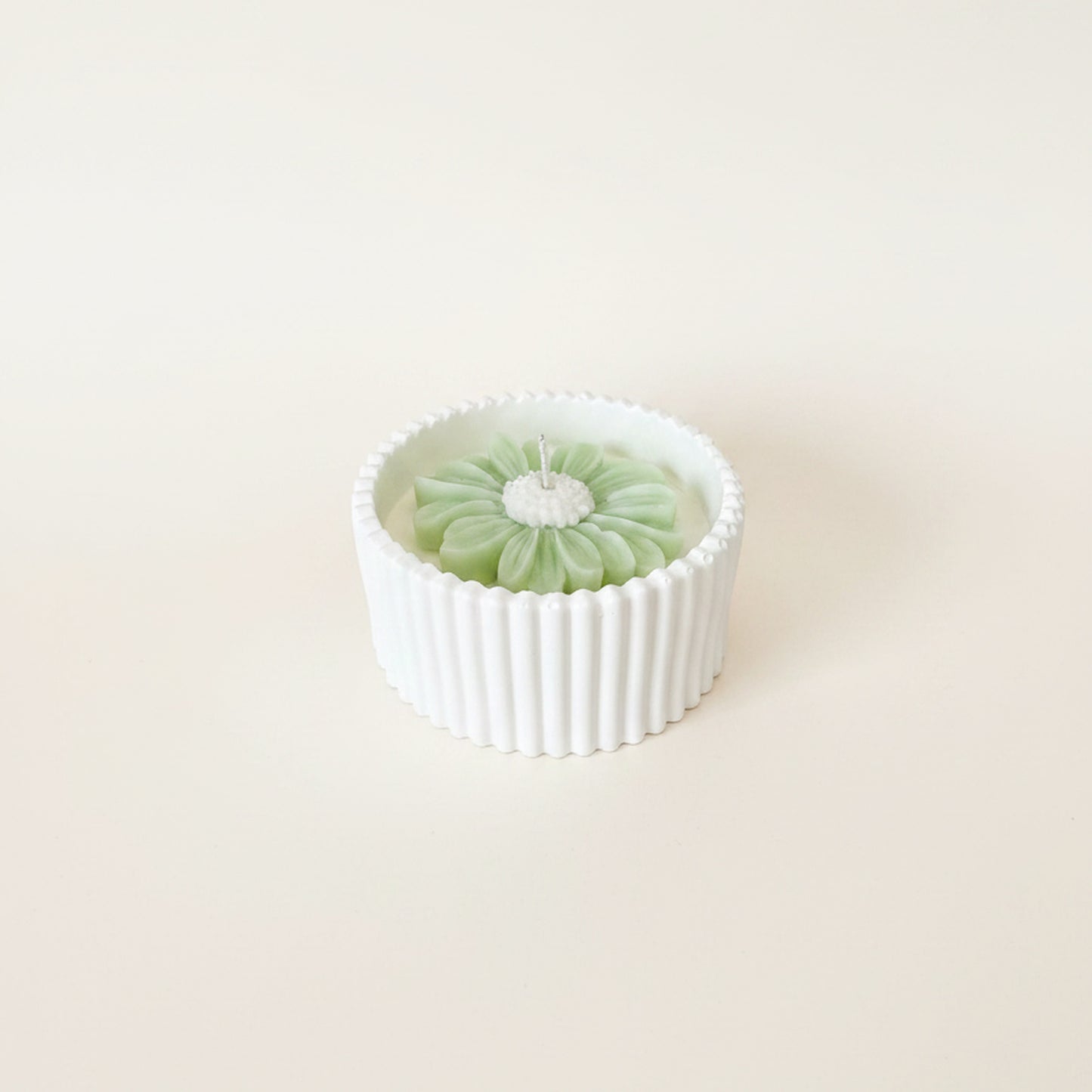Blush Rose – Petite Candle (Green Daisy)
