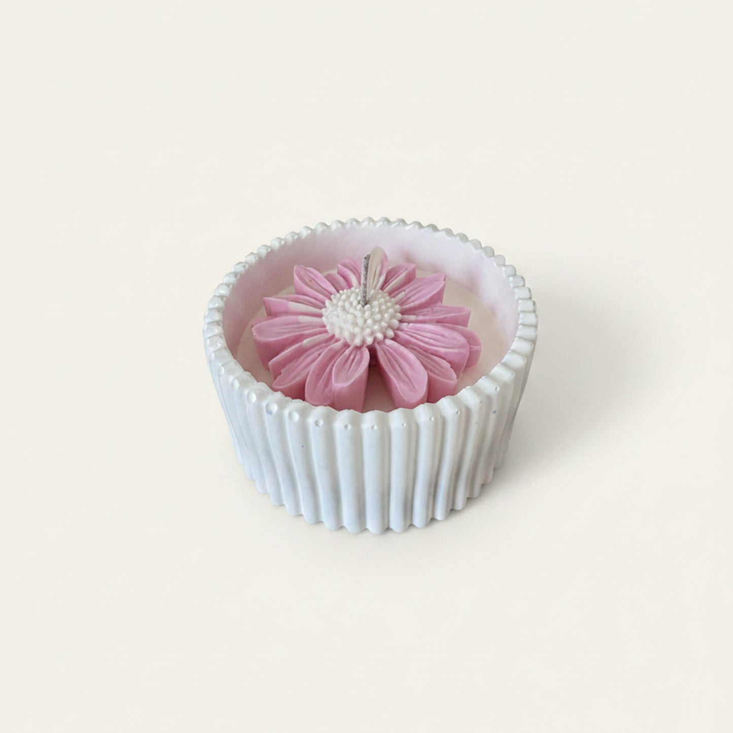 Dark Rose – Petite Candle (Pink Daisy)