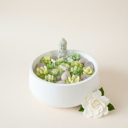 Gardenia Mist – Artisan Bowl (Zen Buddha)