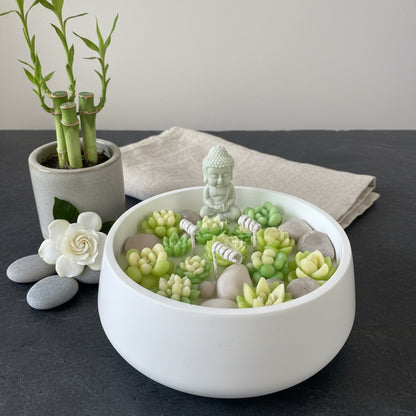Gardenia Mist – Artisan Bowl (Zen Buddha)