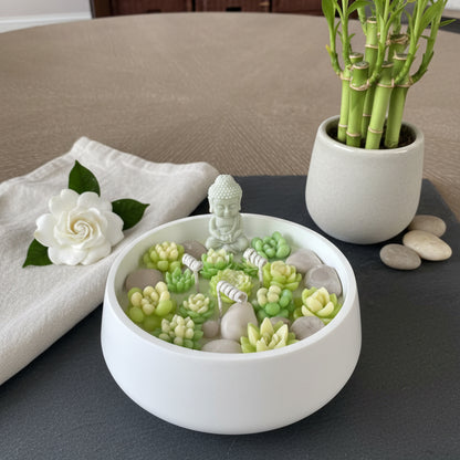 Gardenia Mist – Artisan Bowl (Zen Buddha)