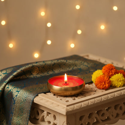 Sandalwood Ember - Golden Mandala - Urli Bowl Collection