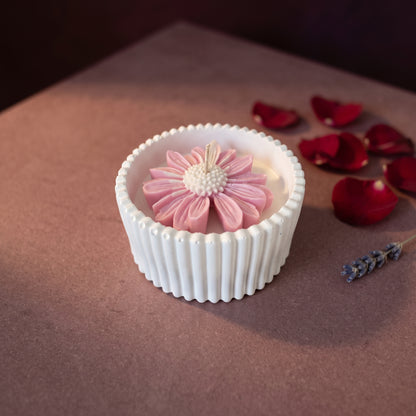 Blush Rose – Petite Candle (Pink Daisy)