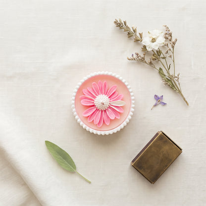 Blush Rose – Petite Candle (Pink Daisy)