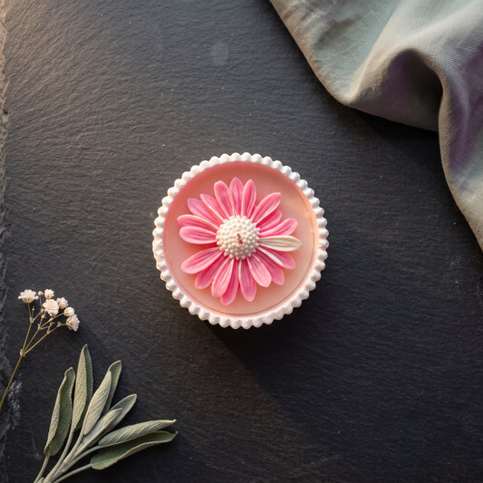 Blush Rose – Petite Candle (Pink Daisy)