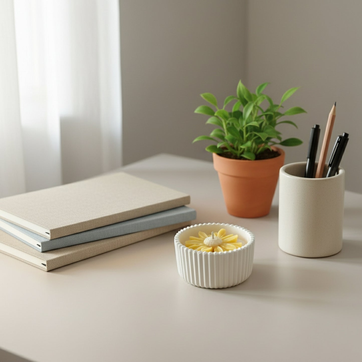 Sunripe Mango – Petite Candle (Yellow Daisy)