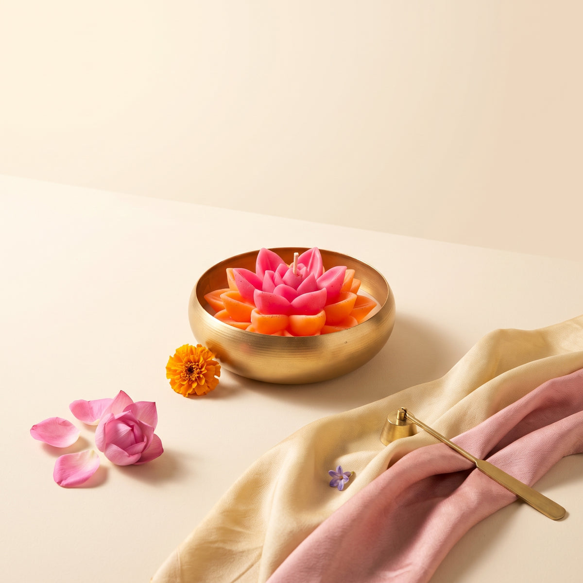 Moonlit Jasmine - Lotus Bloom - Urli Bowl Collection