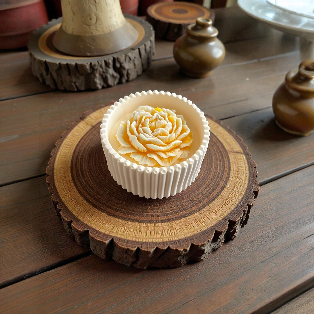 Artisan gathering bowl candle