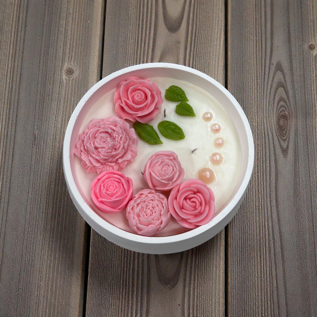 Artisan gathering bowl candle